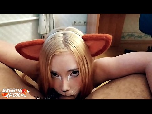 ❤️ Kitsune ابتلاع ديك ونائب الرئيس في فمها ❤❌